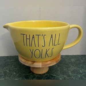 Rae Dunn “That’s All Yolks” Mixing Bowl